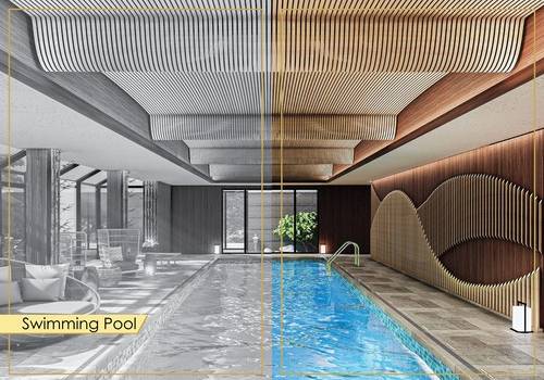 Kuwait Mall proposed indoor swimming pool
