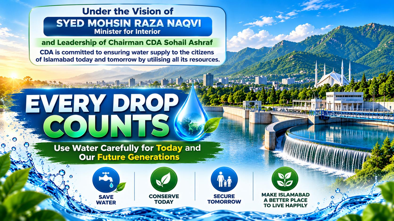 Islamabad Water Supply: CDA Reports Proposed IFC Assessment — Friends Property Network